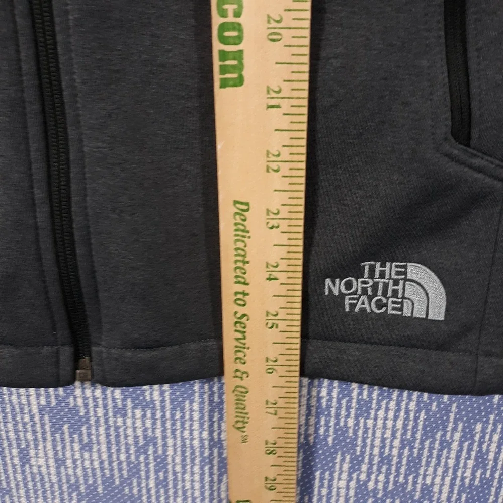 The North Face Vest Mens Small Gray Full Zip Outdoor Zippered Pockets